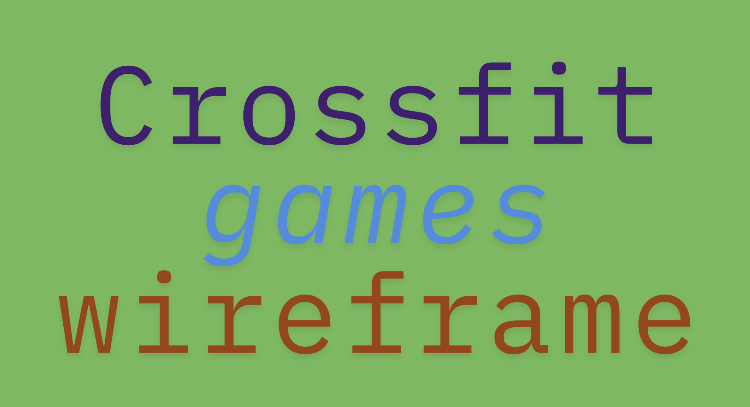 Crossfit Redesign